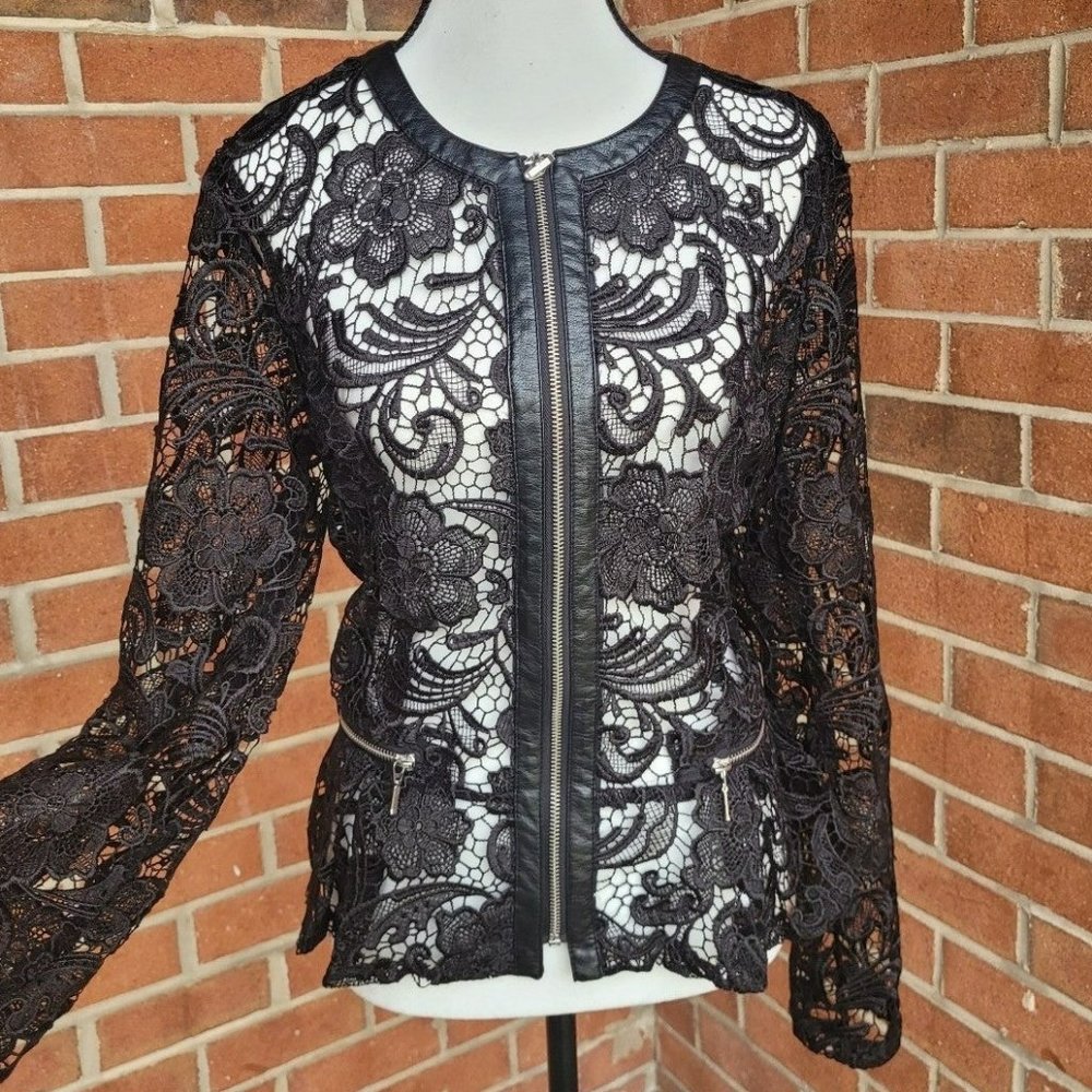 INC Black Lace Jacket